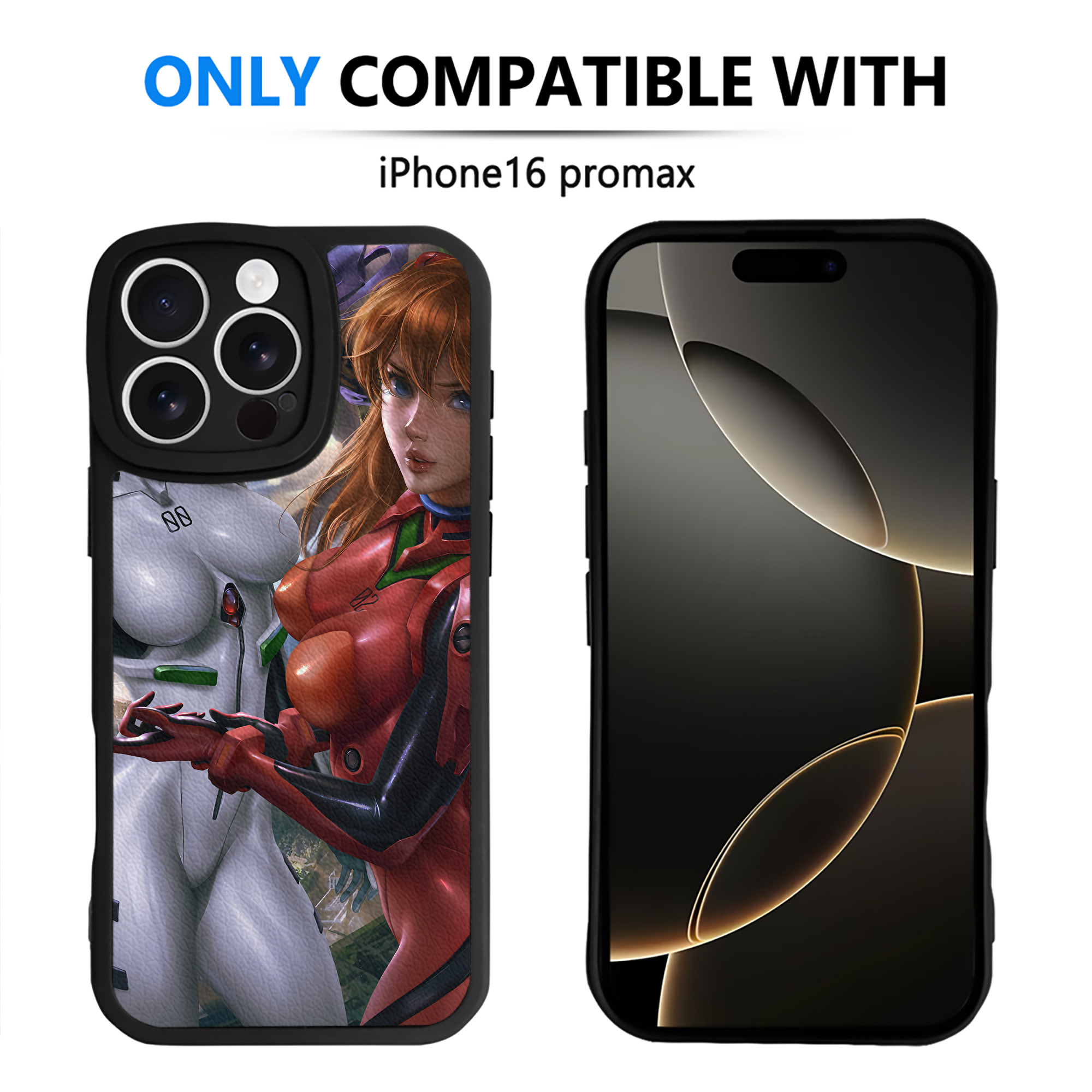 （画像用） EVA 新世紀エヴァンゲリオン 【iPhone 16シリーズ対応】シリコンスマホケース（レザー調） 材質：シリコン
